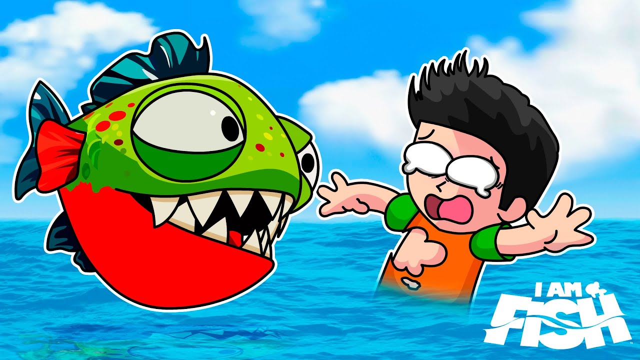 ME CONVERTI EN UNA PELIGROSA PIRAÑA 🐟🌊 | I AM FISH MOMENTOS DIVERTIDOS 😂 | JONDRES GC EN I AM FISH