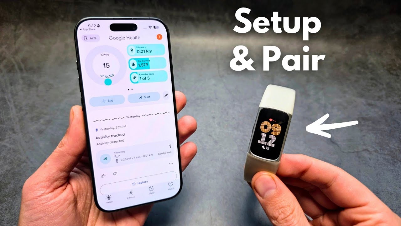 How to SETUP & Pair - ANY Fitbit with Google Health App - iPhone ...