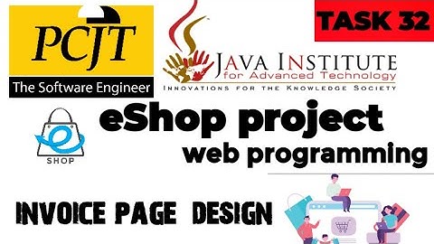 Web Project Task 32| java institute |  1st Year | e shop @javainstituteforadvancedte1415