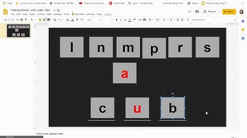 Making Words Using Letter Tiles