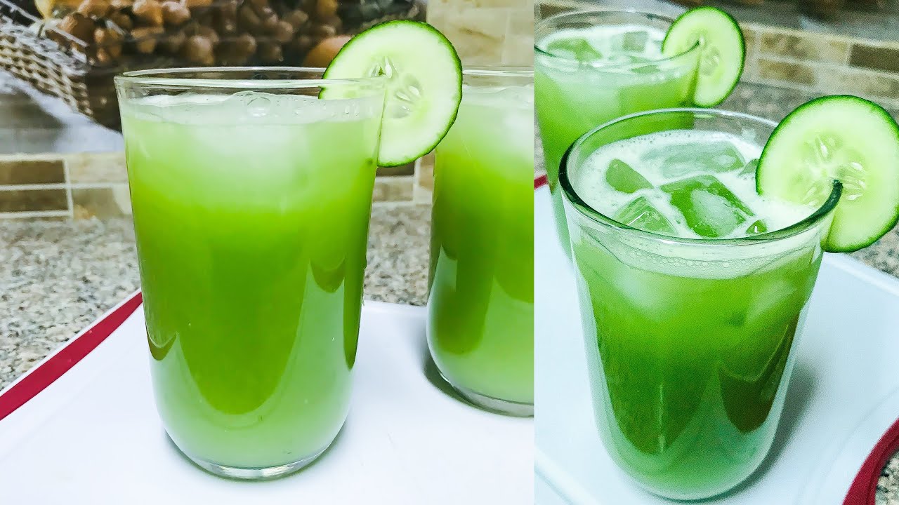 Jinsi ya kutengeneza juice ya tango ya afya na inasaidia kupunguza