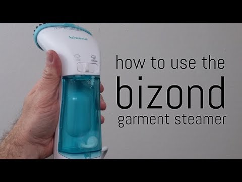 How to use the BIZOND Clothing Steamer with pump (no drips!) - review