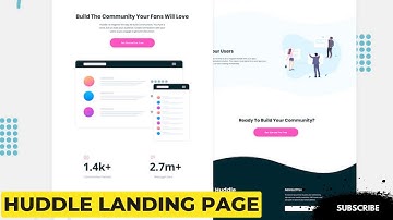 Huddle Landing Page 💻 React.js | Tailwind CSS | Vite.js