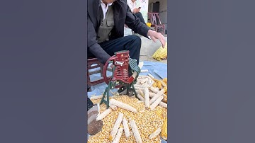 mini manual corn thresher for home use#thresher #farming