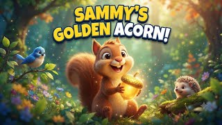 SAMMY'S GOLDEN ACORN🐿️🪄Sharing is caring😇#youtube #kids #cartoon #lessonablestory #forkids 