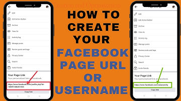 How to create your Facebook page url, username or customised link in 2023