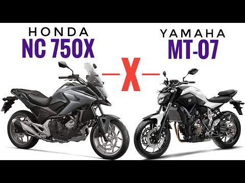 Honda Nc 750x Versus Yamaha Mt 07 Youtube