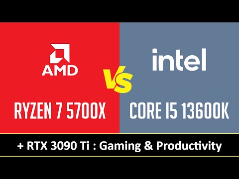 RYZEN 7 5700X vs CORE I5 13600K - Gaming & Productivity (RTX 3090 Ti)