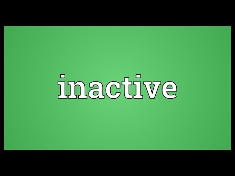 Inactive Meaning