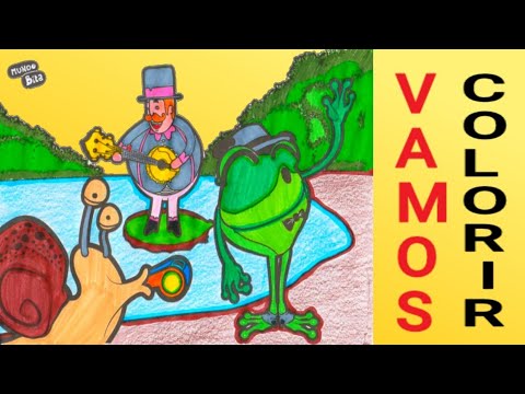 #mundobita Como pintar Mundo Bita FESTA NA LAGOA| vídeo infantil desenho do mundo Bita