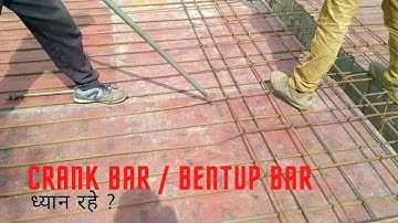 How to Provide Crank Bar & Bent Up Bar in Slab