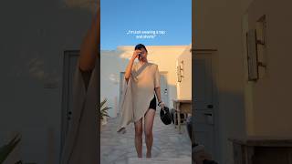 just wearing a top & shorts