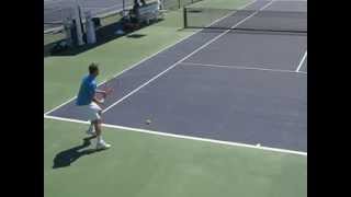 Stan Wawrinka practice Indian Wells 2014 with 30/120fps