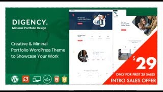 Digency – Multi-Purpose Portfolio WordPress Theme | Themeforest Templates