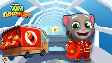 Talking Tom Gold Run - Gameplay Walkthrough Part 29 - Fireman Tom (iOS, Android)