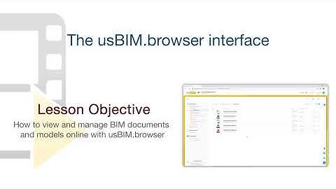 usBIM Tutorial - The usBIM.browser interface - ACCA software