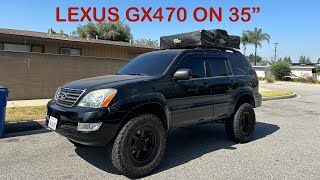 LEXUS GX470 LIFTED ON 35” TIRES KO2