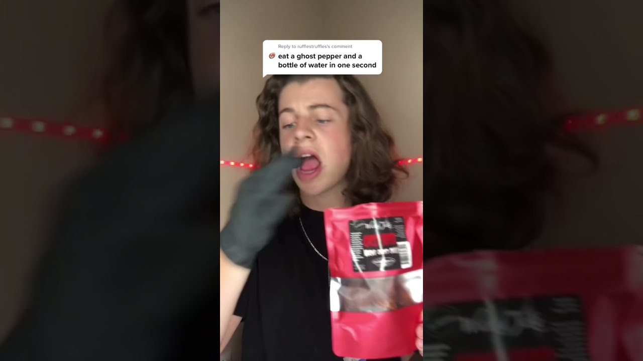 chugging a ghost pepper