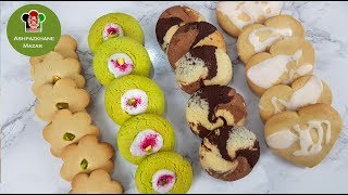 1 Dough 4 Eid Cookies | چهار نوع کلچه عیدی با یک خمیر