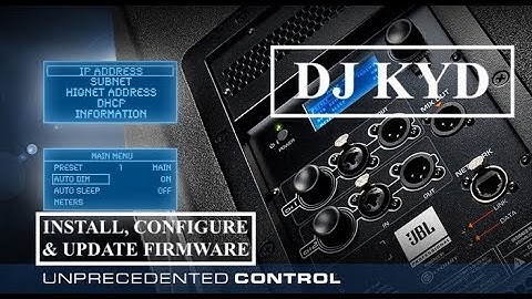 JBL SRX800 Connect App How to Configure, Install & Update Firmware for JBL SRX 815P