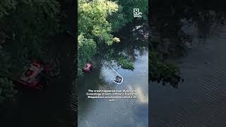 Two vehicles crash into Susquehanna River in Manor Township
