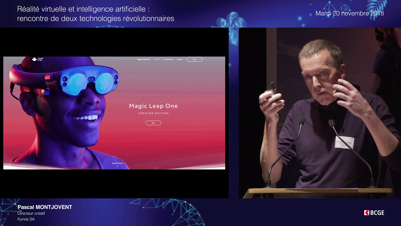 Événement Jeunes BCGE 2018 I Réalité virtuelle et intelligence artificielle I Pascal Montjovent