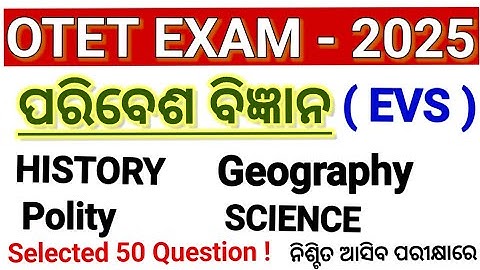 Otet exam 2025/Environmental studies/evs/otet evs selected questions/otet exam/Environmental studies