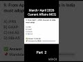 March–April 2026 Current Affairs MCQ | TNPSC RRB TPSC #currentaffairs2026 #tnpsc