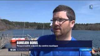 Le retour des beaux jours au lac d'Aydat - JT 1920 auvergne du 13 avril 2015