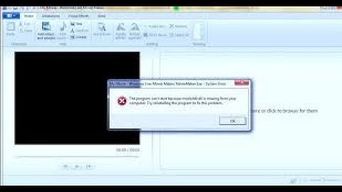 How To Fix Error Message In Windows Movie Maker