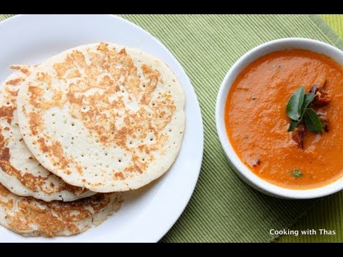 How to make Thattil Kutti Dosa or Small Dosa - Rice and Lentil Pancakes