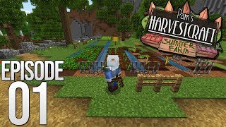 LET'S GET TO FARMING!! - Pam's HarvestCraft: Summer Farm Ep.01 - Minecraft (Bedrock)