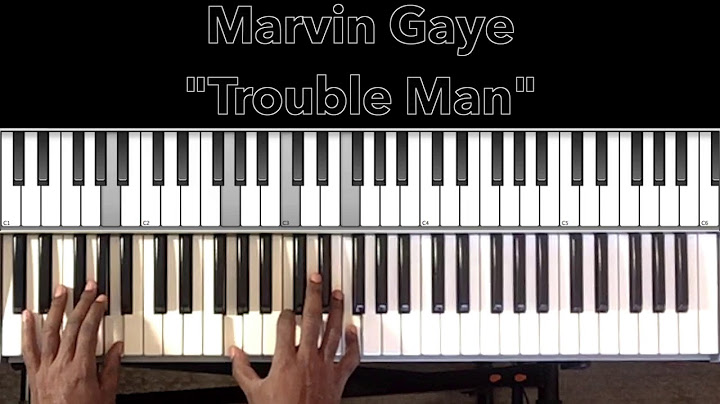 Trouble Man Piano version - Piano performance video thumbnail