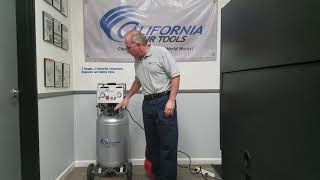 California air tools 20020 ultra quiet, oil-free and powerful portable
compressor 2.0 hp (rated/running) 20 gallon steel tank 6.40 cfm @ 40
psi 5.30 ...