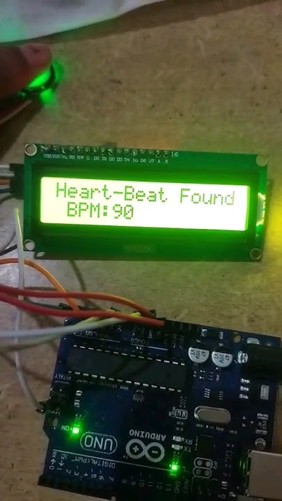 heart rate monitor using Arduino UNO #scinceproject #shorts Circuit Diagram