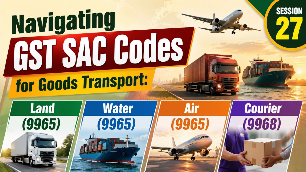 Navigating GST SAC Codes for Goods Transport: Land, Water, Air (9965 ...