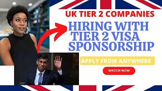 UK Companies hiring now with Work Visa Sponsorship 2022 | How to search UK jobs from any country