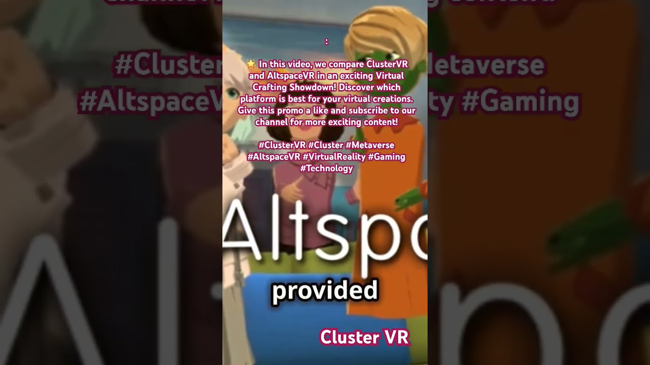 ClusterVR VS AltspaceVR: Virtual Crafting Showdown!  