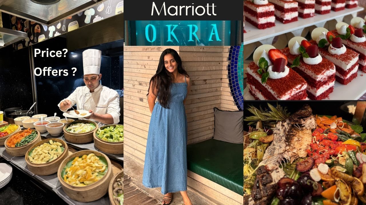 Marriott Hotel Hyderabad  | 40%offer 😱 | Luxury 5 ⭐️ Buffet Okra |Price ?|Details |