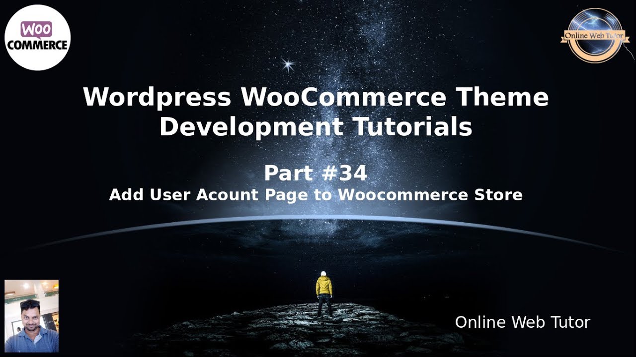 Wordpress WooCommerce Theme Development Tutorials #34 Add User Account ...
