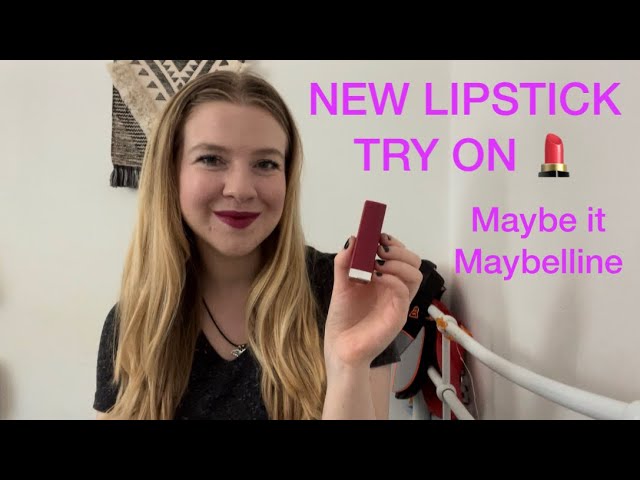 Maybelline Color Sensational Lipstick - 388 Plum For Me Try On and Lip  Swatch Test 👄 Poundland Find - YouTube