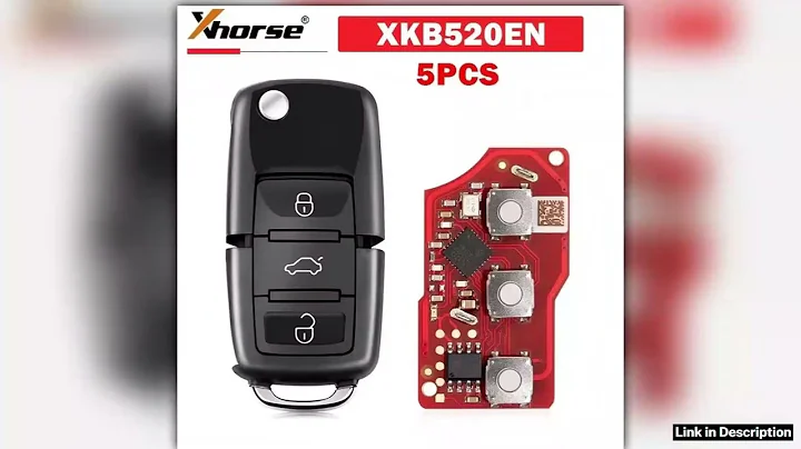 5PCS Xhorse XKB520EN Second Generation Replaced of XKB501EN Wire Remote Key for VW B5 Flip 3