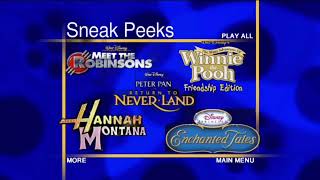 Sneak Peeks Menu From Rescuers 30Th Anniversary Edition 2007 Dvd What If?