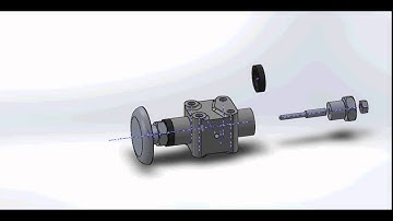 assembly of pressure relief valve using Solidworks software