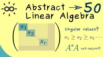 Abstract Linear Algebra 50 | Singular Values and Singular Vectors