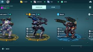 War Robots Free to play account Opens 2x Red (Gold) Datapads and 20x Blue (silver) Datapads+gameplay