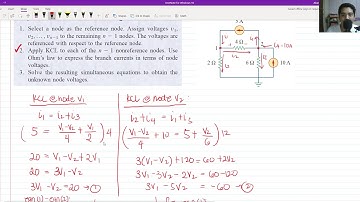 Nodal Analysis, Node Voltages (Circuit/Network Theorems) - DC Circuit Analysis