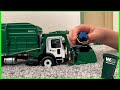 Roman's New Toy Waste Management Curotto-Can First Gear Garbage Truck | Video For Kids