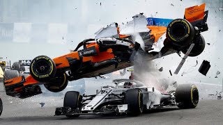 Лучшая музыка для гонок F1. Лучшие моменты и аварии HD 2017-2018. Overizer - Sung. Synthwave.