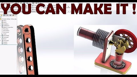 Solidworks Complete Project Stirling Engine-15-Crankrod Manivelle PART DESIGN-STEP BY STEP